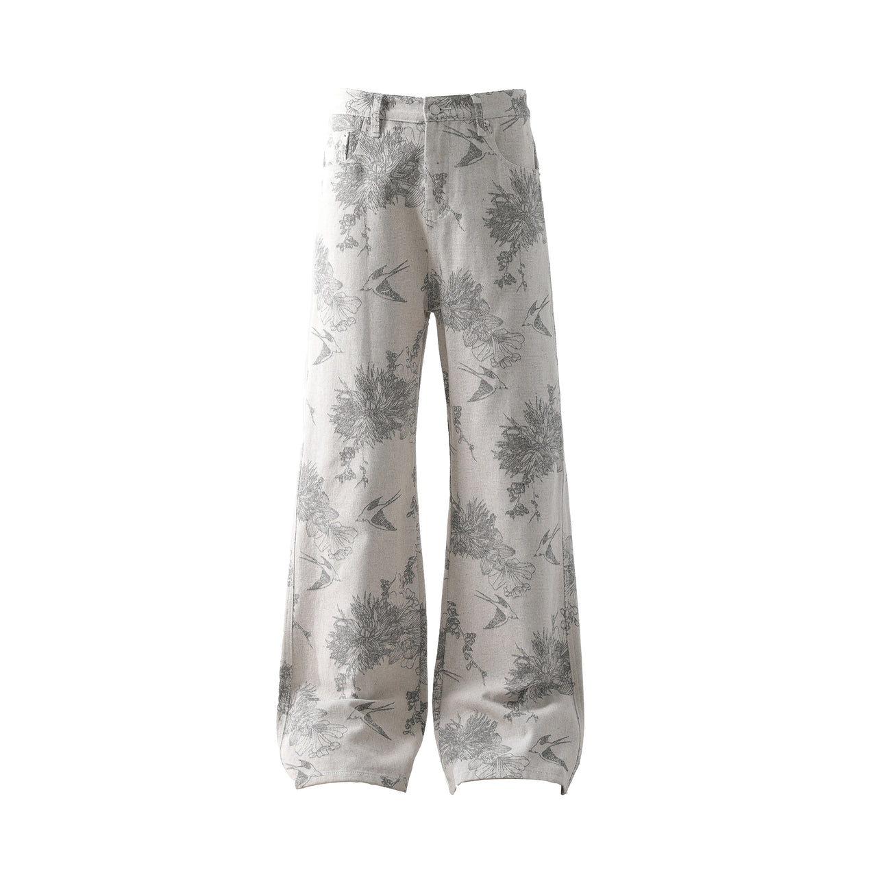 Chinese Trend Printed Jeans