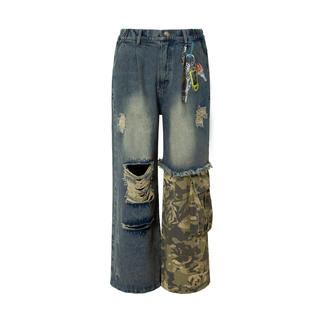 Vintage Patchwork Denim Jeans