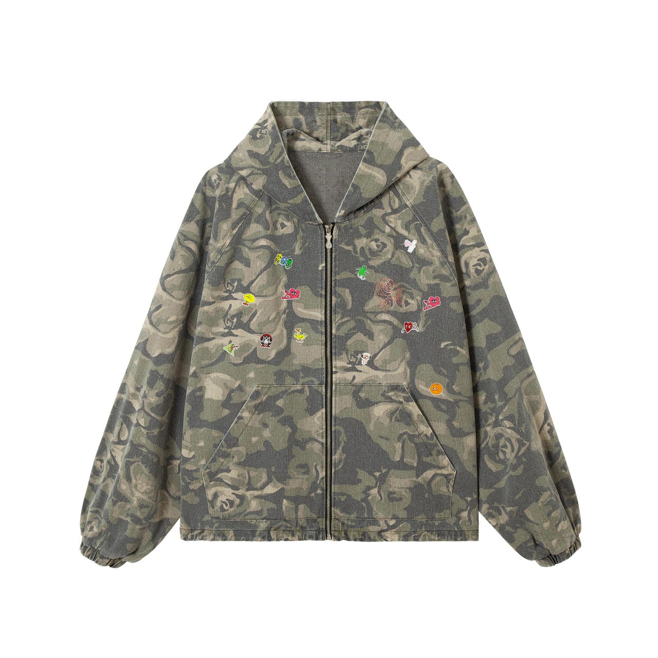 Vintage Camouflage Patchwork Jacket