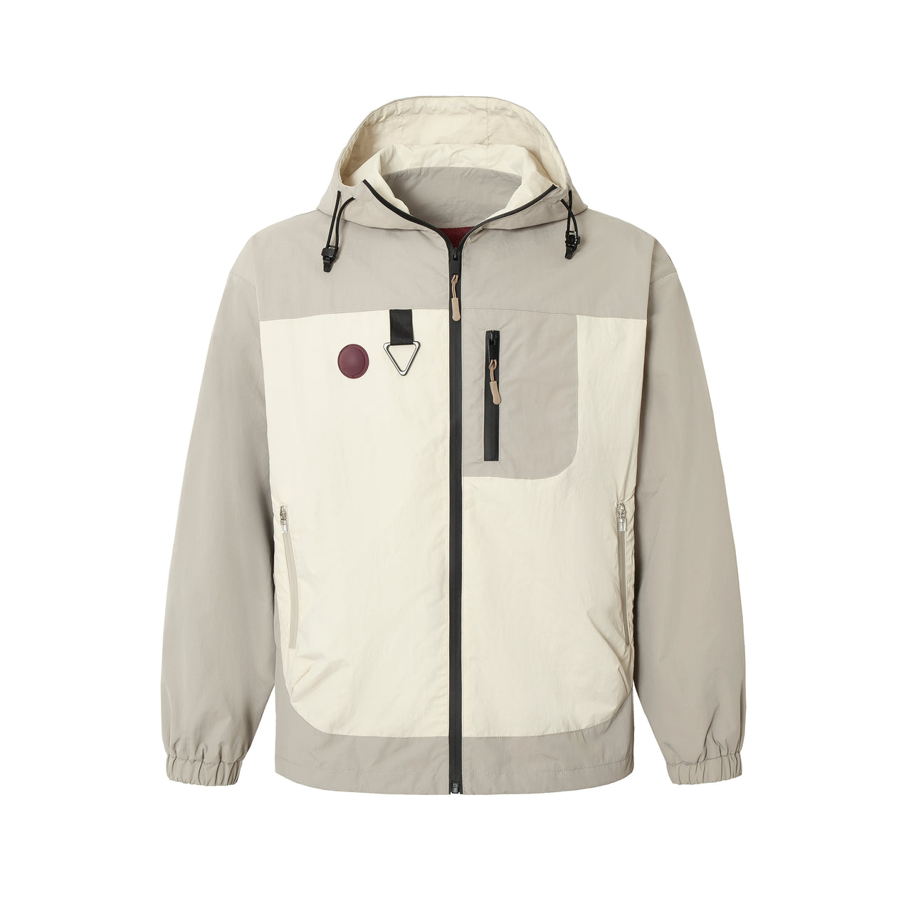 Color-Block Windbreaker Jacket