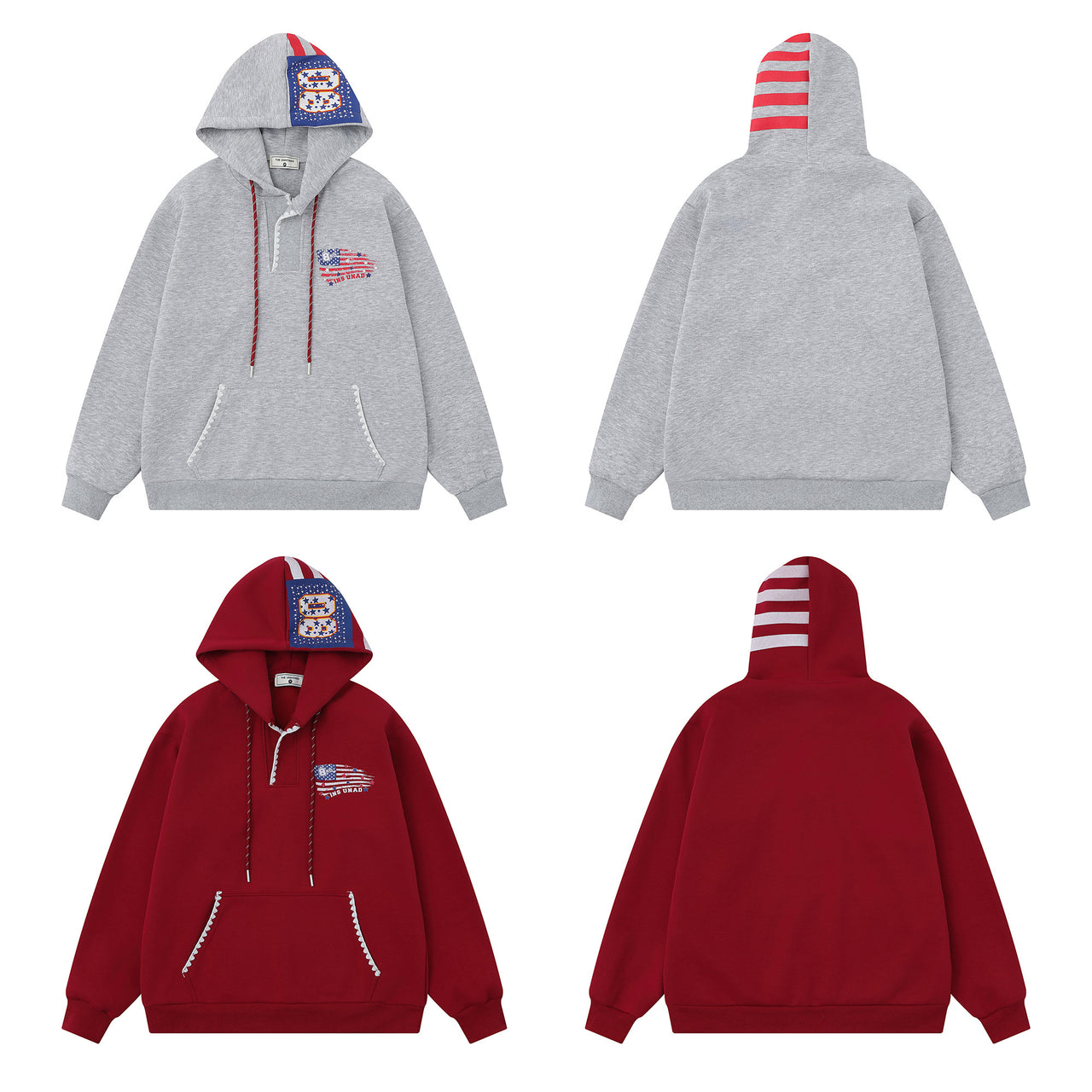 American Vintage Digital Print Hoodie