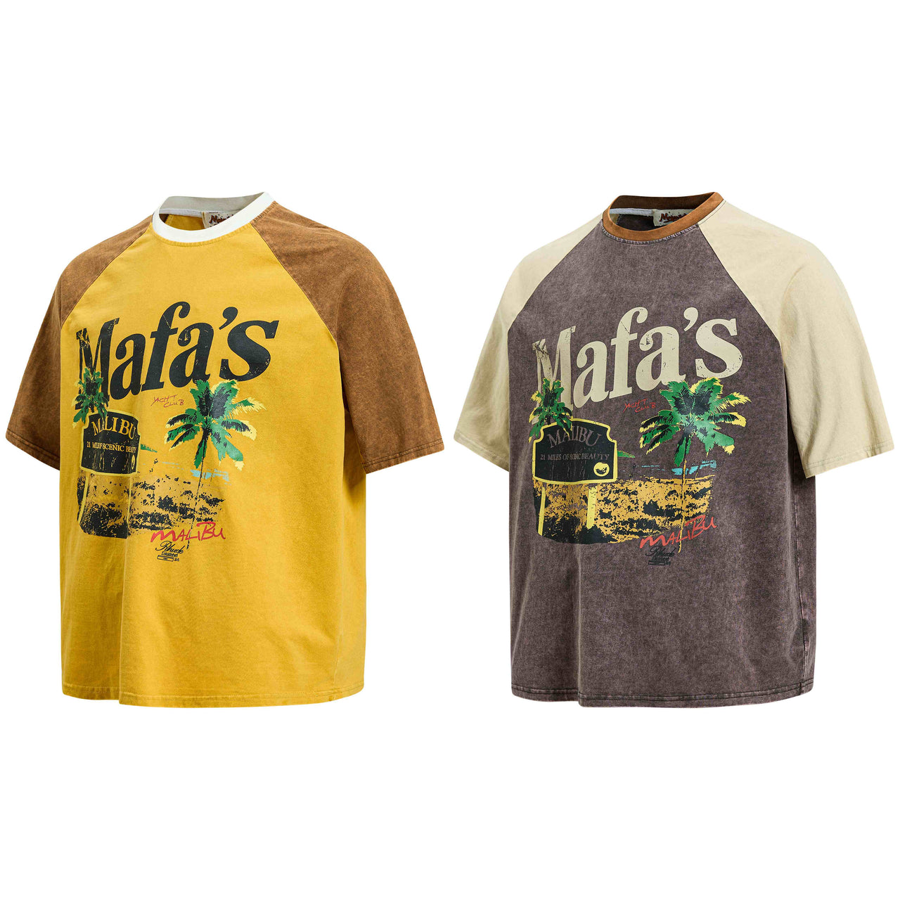 Omirad Malibu Washed Raglan Tee