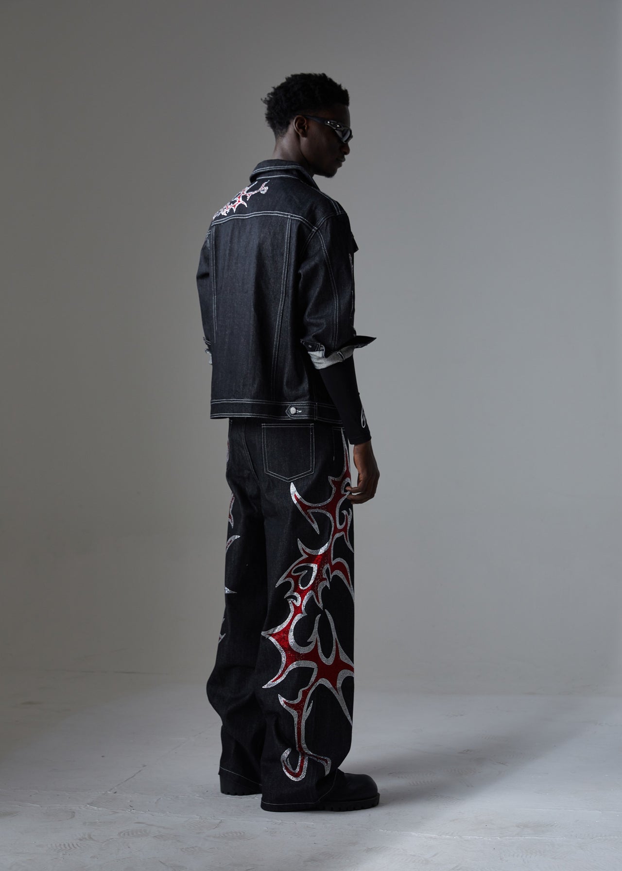 Omirad Graphic Denim Jacket