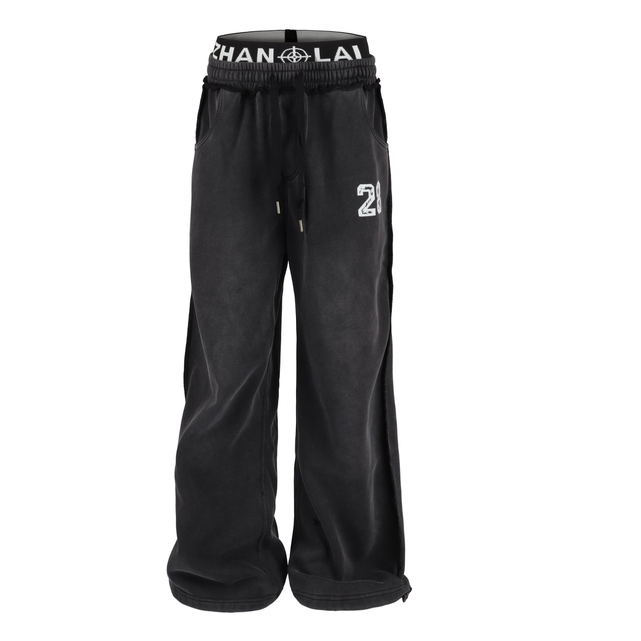 Omirad Graffiti Washed Wide-Leg Sweatpants