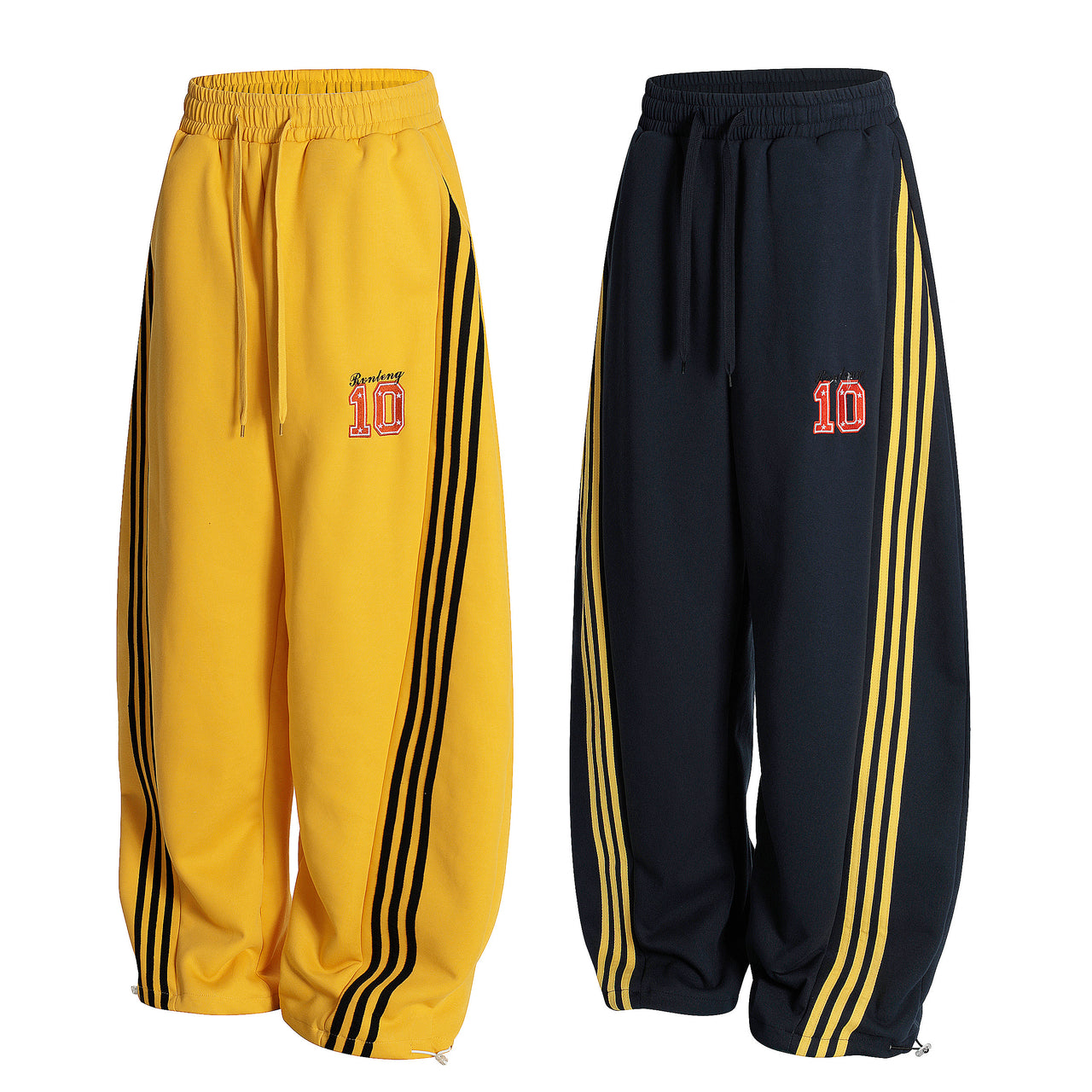 Vintage Three-Stripes Curved Blade Casual Pants