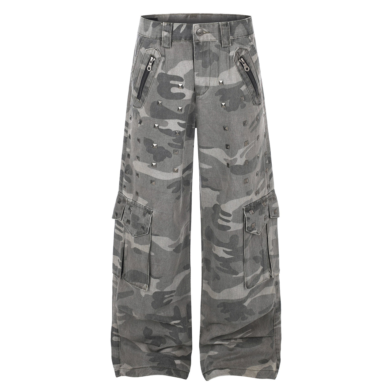 Omirad Studded Camo Cargo Pants