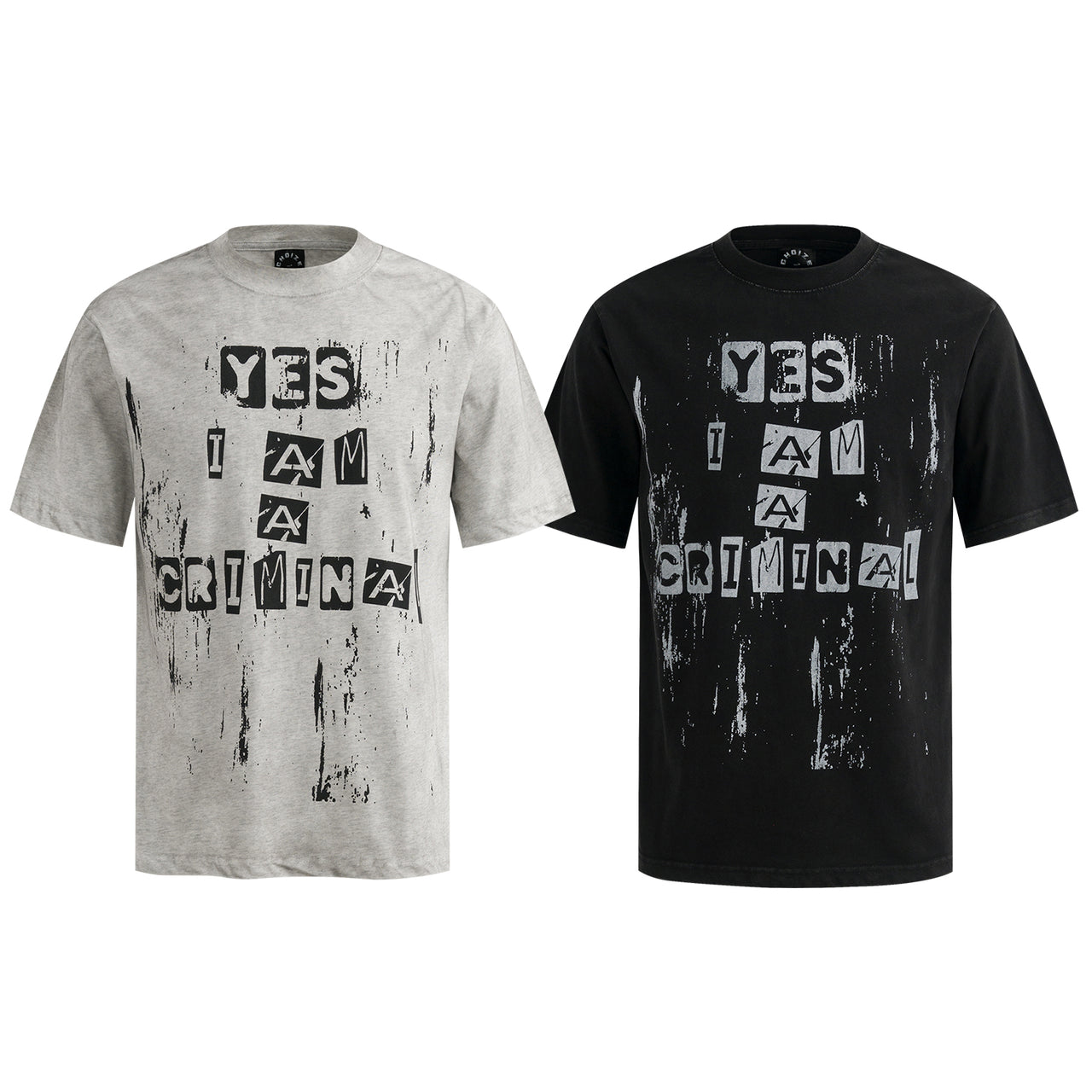 American Vintage Splash Dye Letter Print Tee
