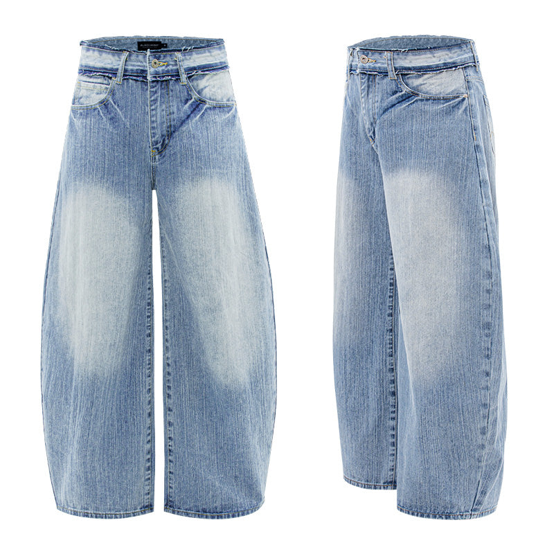 American Vintage Frayed Curved Blade Jeans
