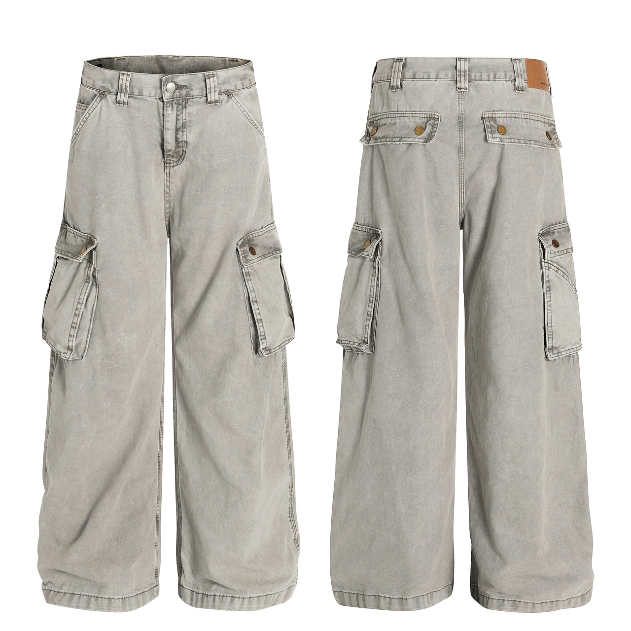 Omirad Vintage Cargo Wide-Leg Pants