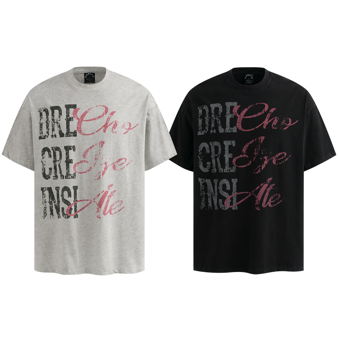 American Vintage Loose Fit Letter Print Tee