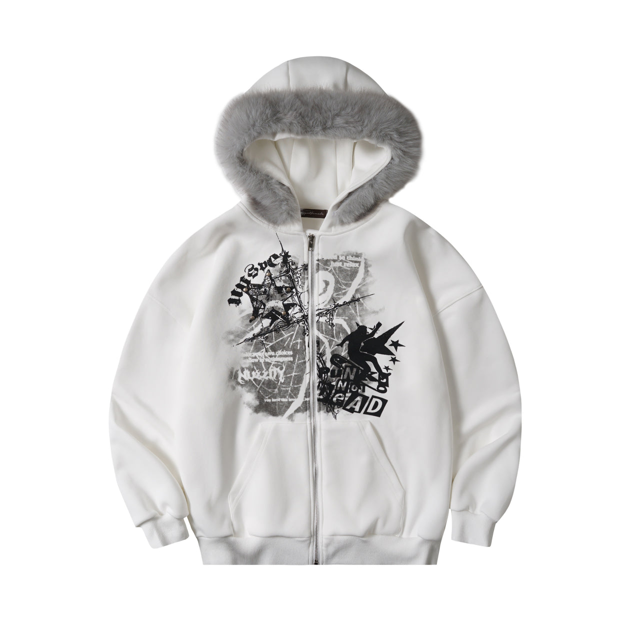 American Vintage Fur Collar Hoodie