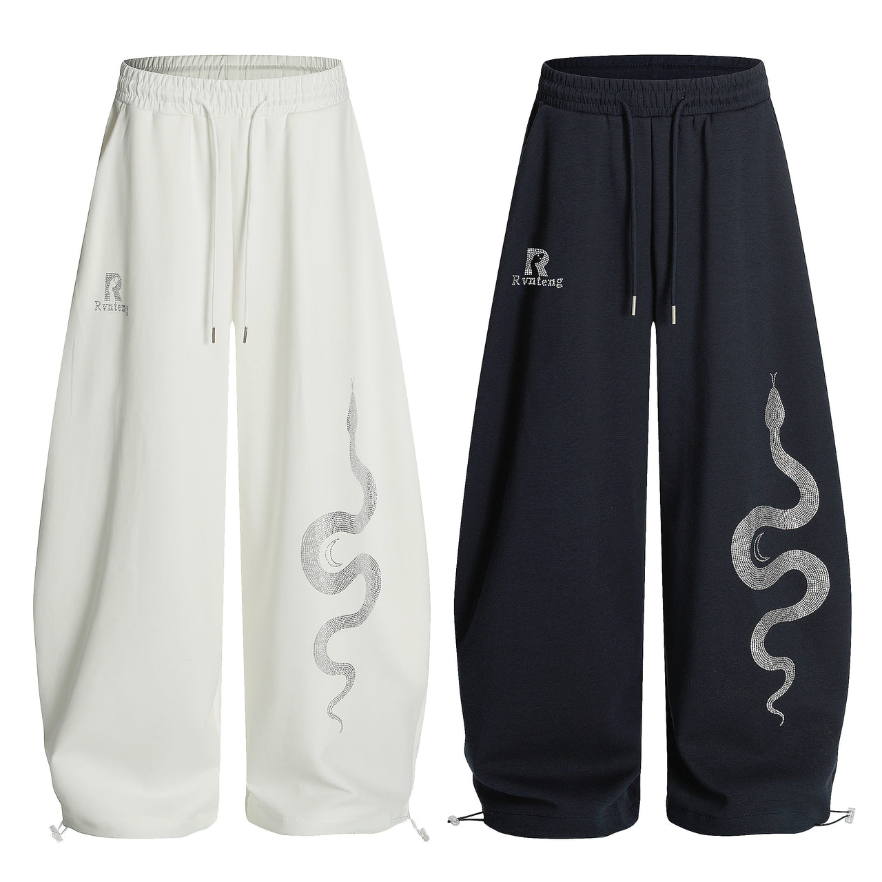 Omirad Serpent Embroidered Sweatpants