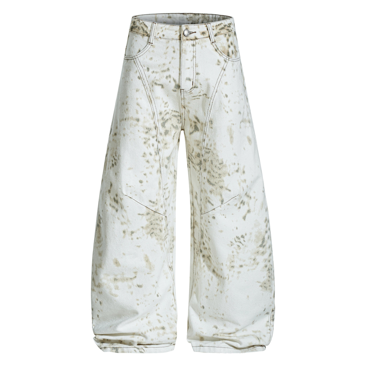 Omirad Vintage Splatter Barrel Jeans