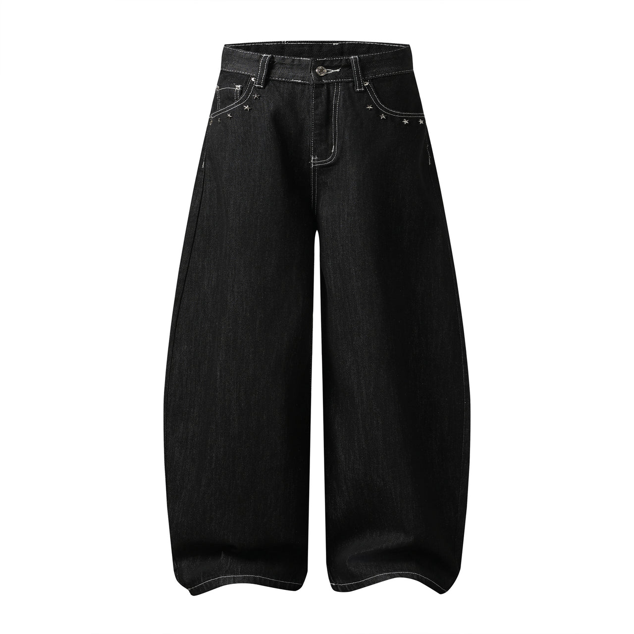 Omirad “Angel Wing Wide-Leg Denim Jeans”