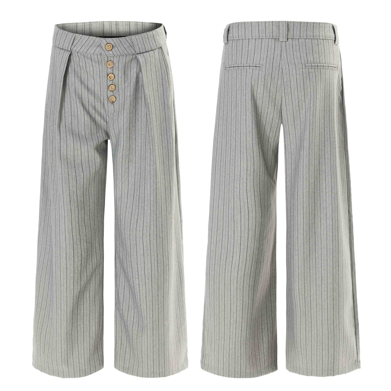Omirad Deconstructed Pinstripe Trousers