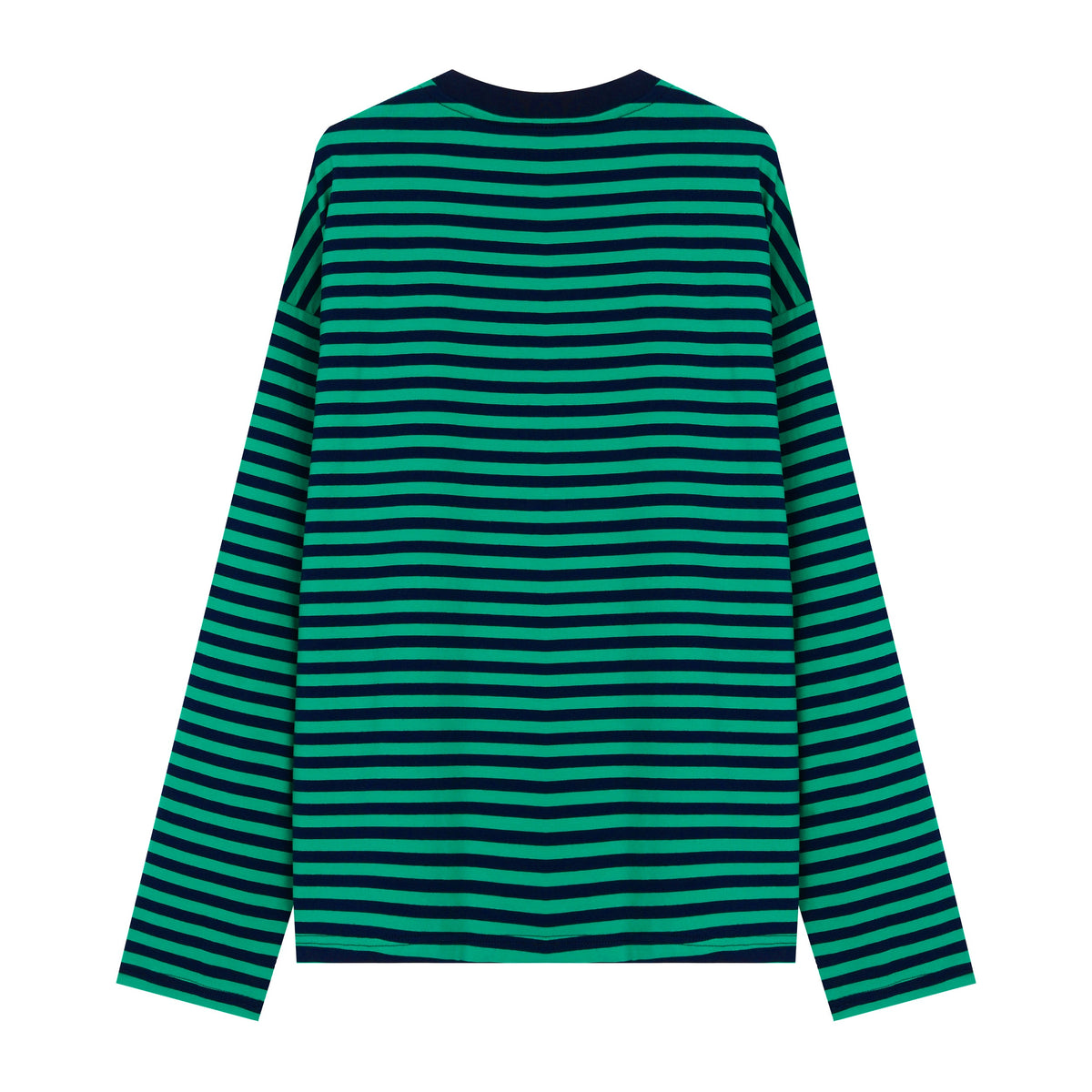 Omirad Green Striped Long Sleeve Tee
