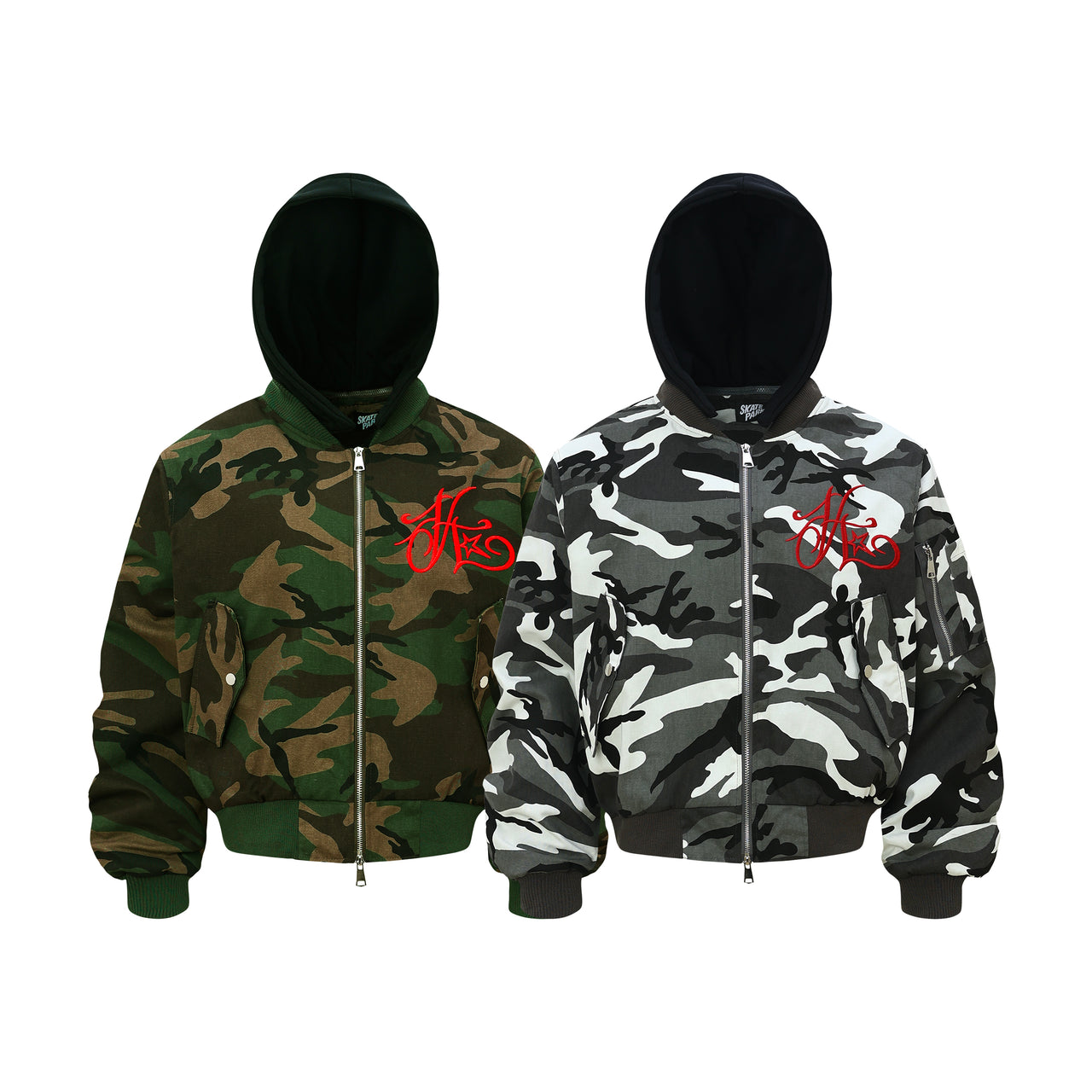 Camouflage Embroidered Jacket