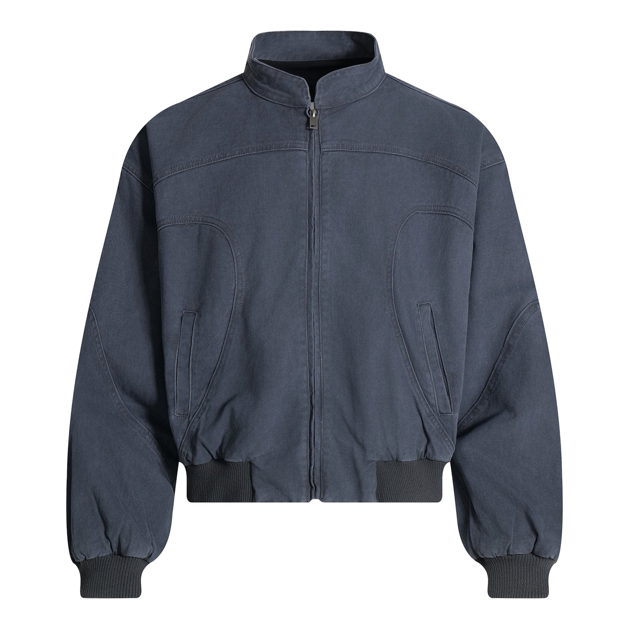 Omirad Washed Curved-Panel Bomber Jacket