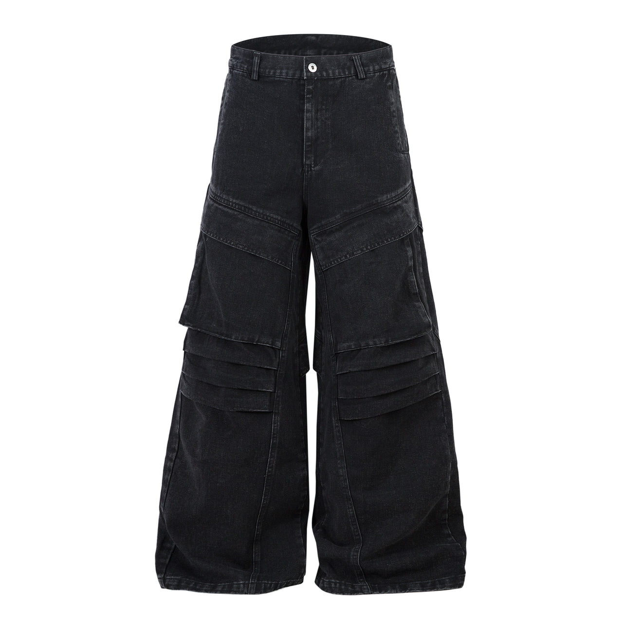 American Vintage Pleated Multi-Pocket Jeans