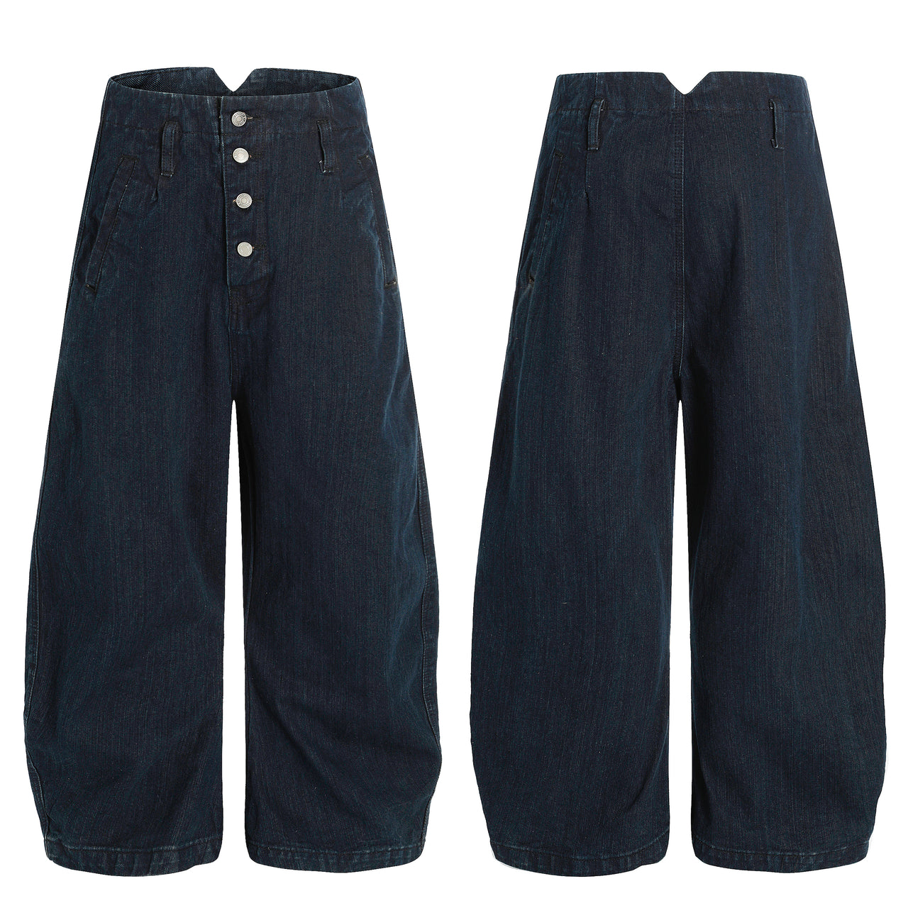 Omirad Split-Waist Button Denim