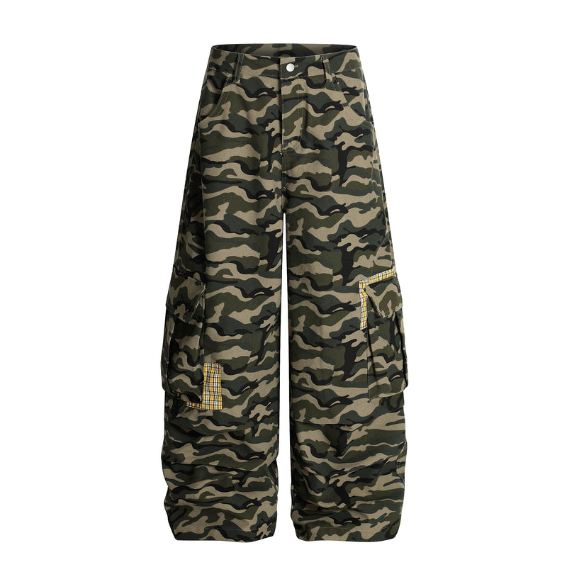 Omirad Camo Wide-Leg Cargo Pants