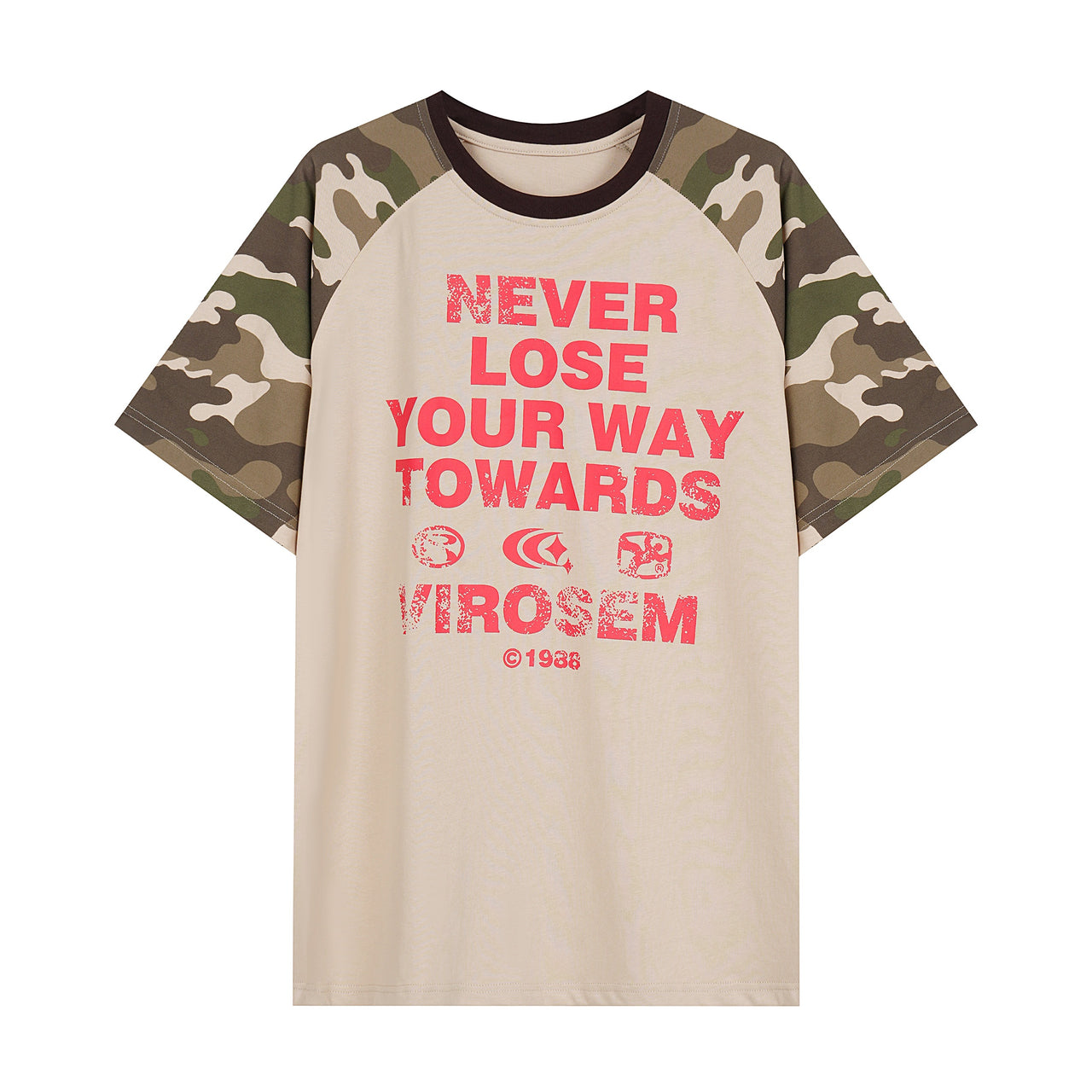 Omirad “Never Lose Your Way” Camo Raglan T-Shirt