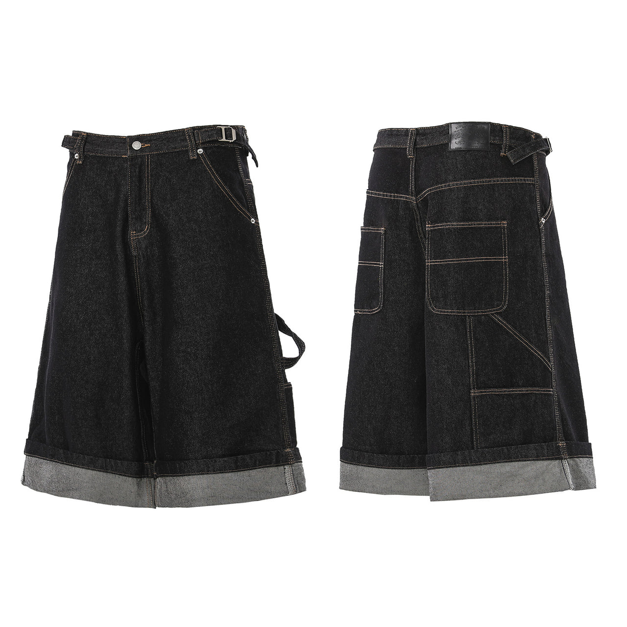 Omirad “Raw Edge Denim Cargo Shorts”