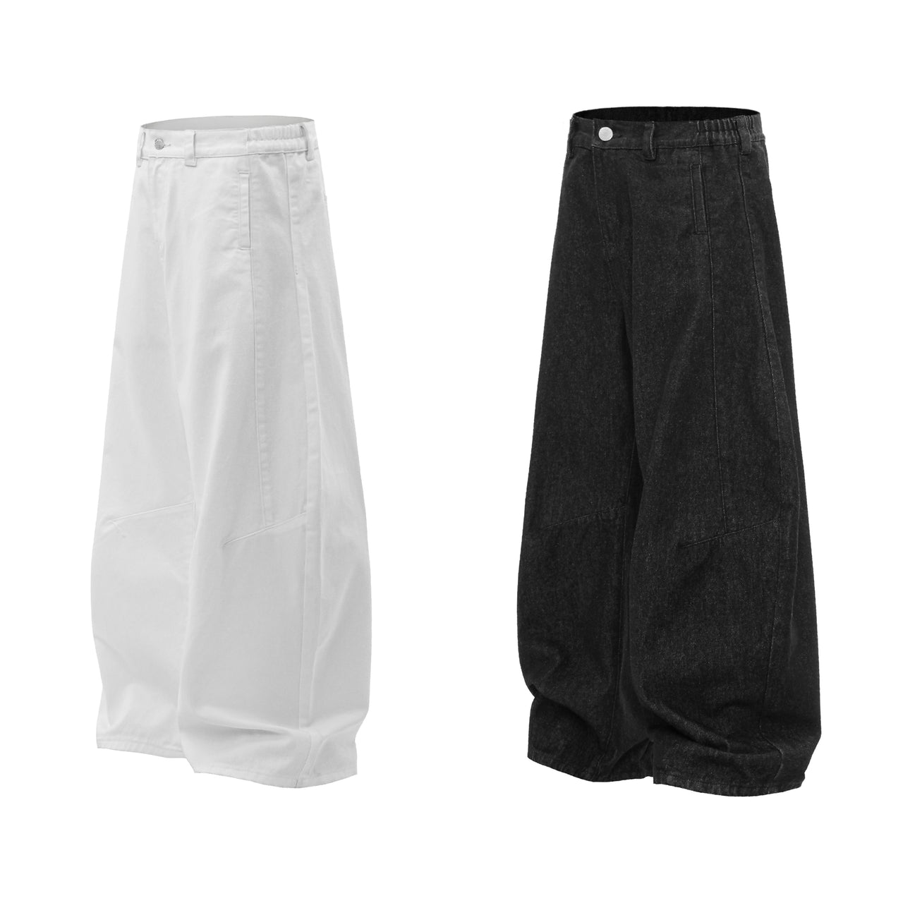 American Vintage Raw Color Curved Blade Jeans