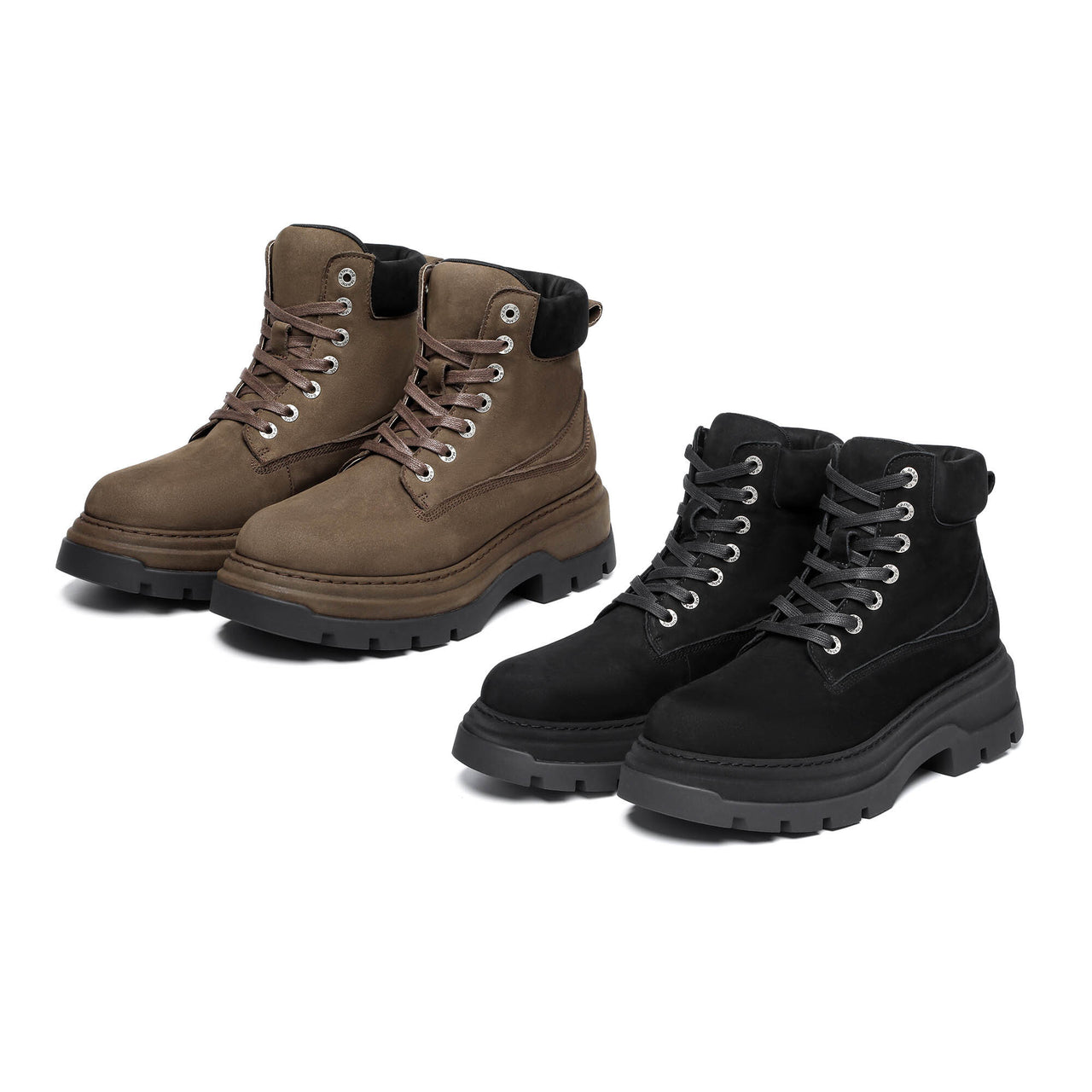 Omirad Classic Leather Lace-Up Boots