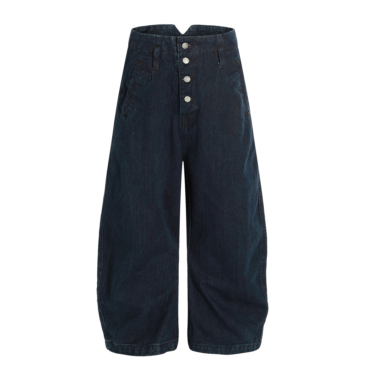 Omirad Split-Waist Button Denim