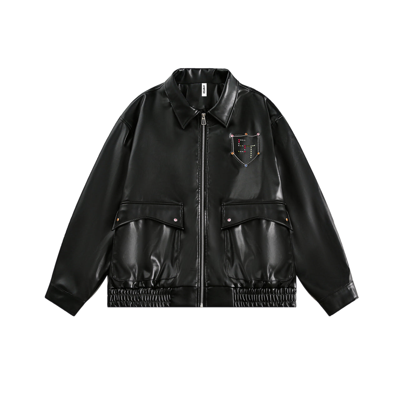 Shiny Diamond-Effect Jacket