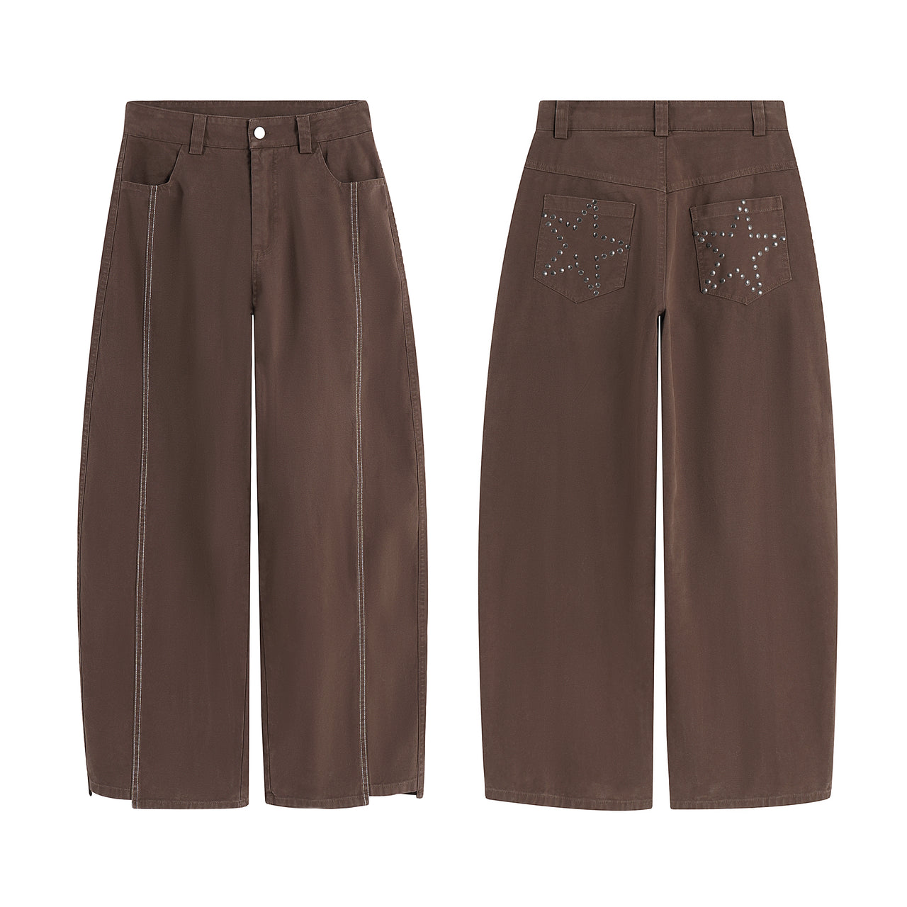 American Patchwork Star Studded Casual Pants