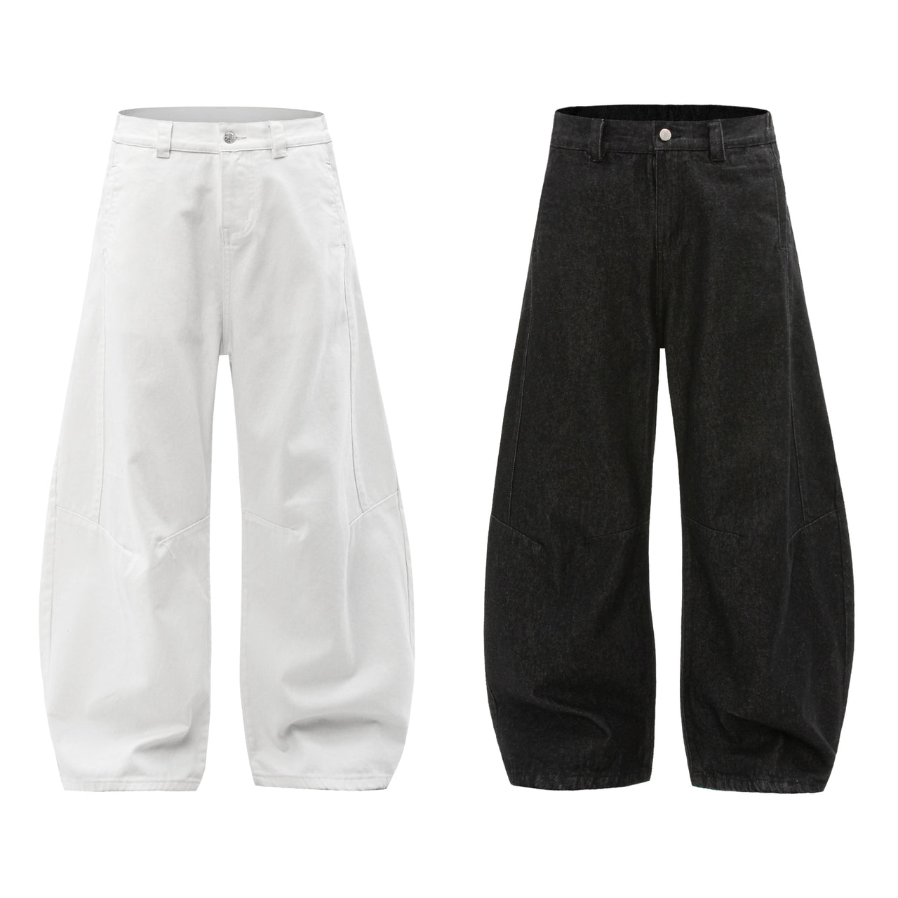 American Vintage Raw Color Curved Blade Jeans