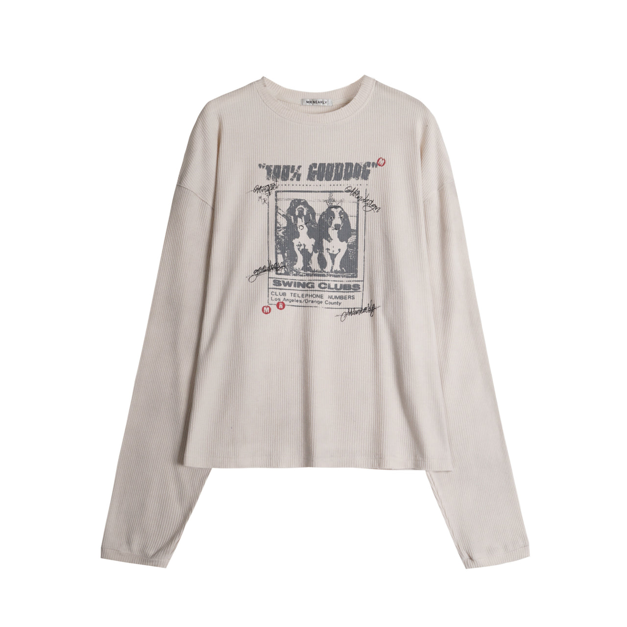 American Vintage Distressed Digital Print Sweatshirt