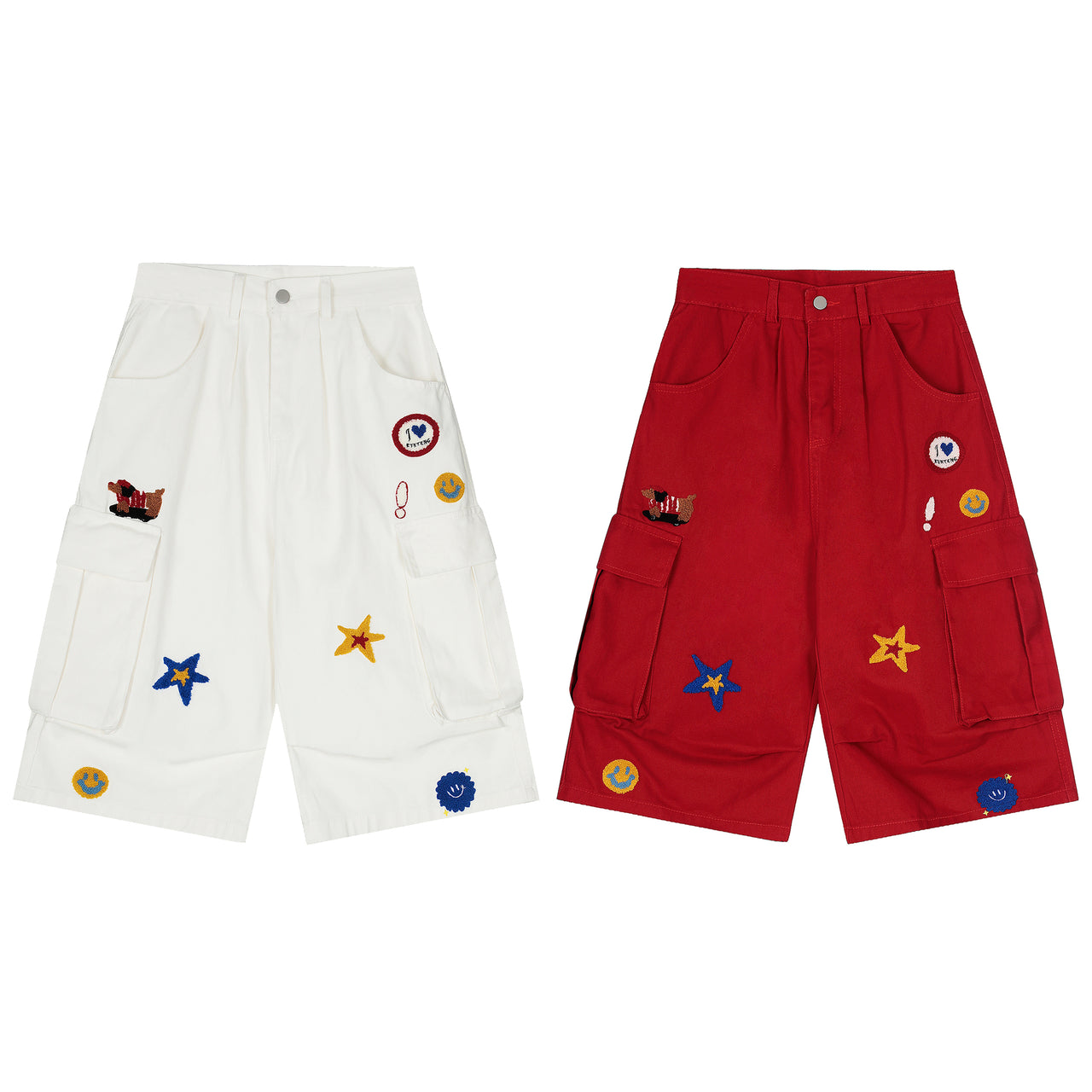 American Streetwear Cartoon Pattern Shorts