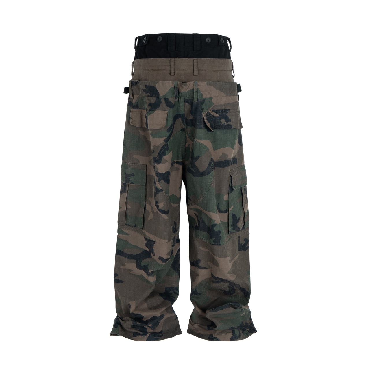 Omirad Double-Waist Camo Cargo Pants