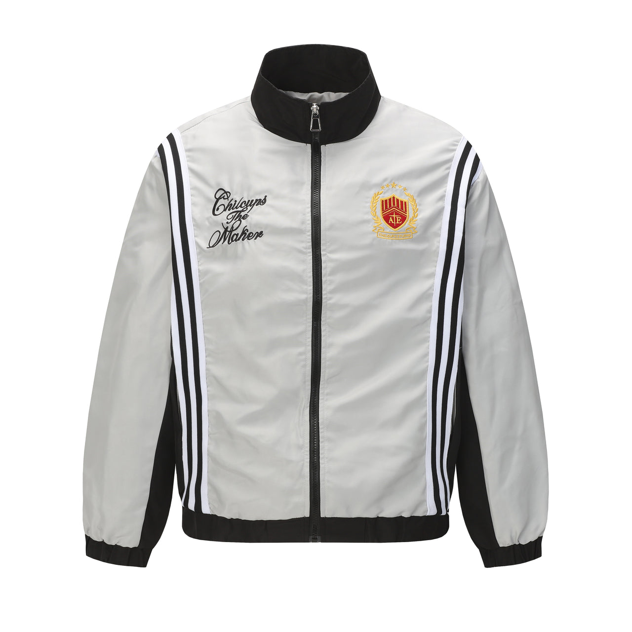 American Vintage Embroidered Colorblock Jacket