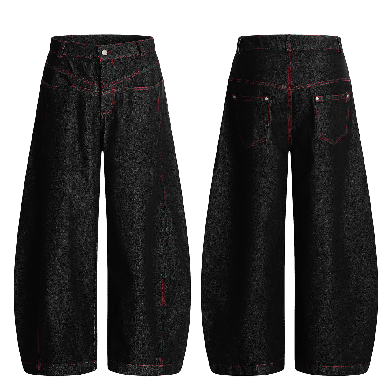 American High Street Patchwork Curved Blade Jeans