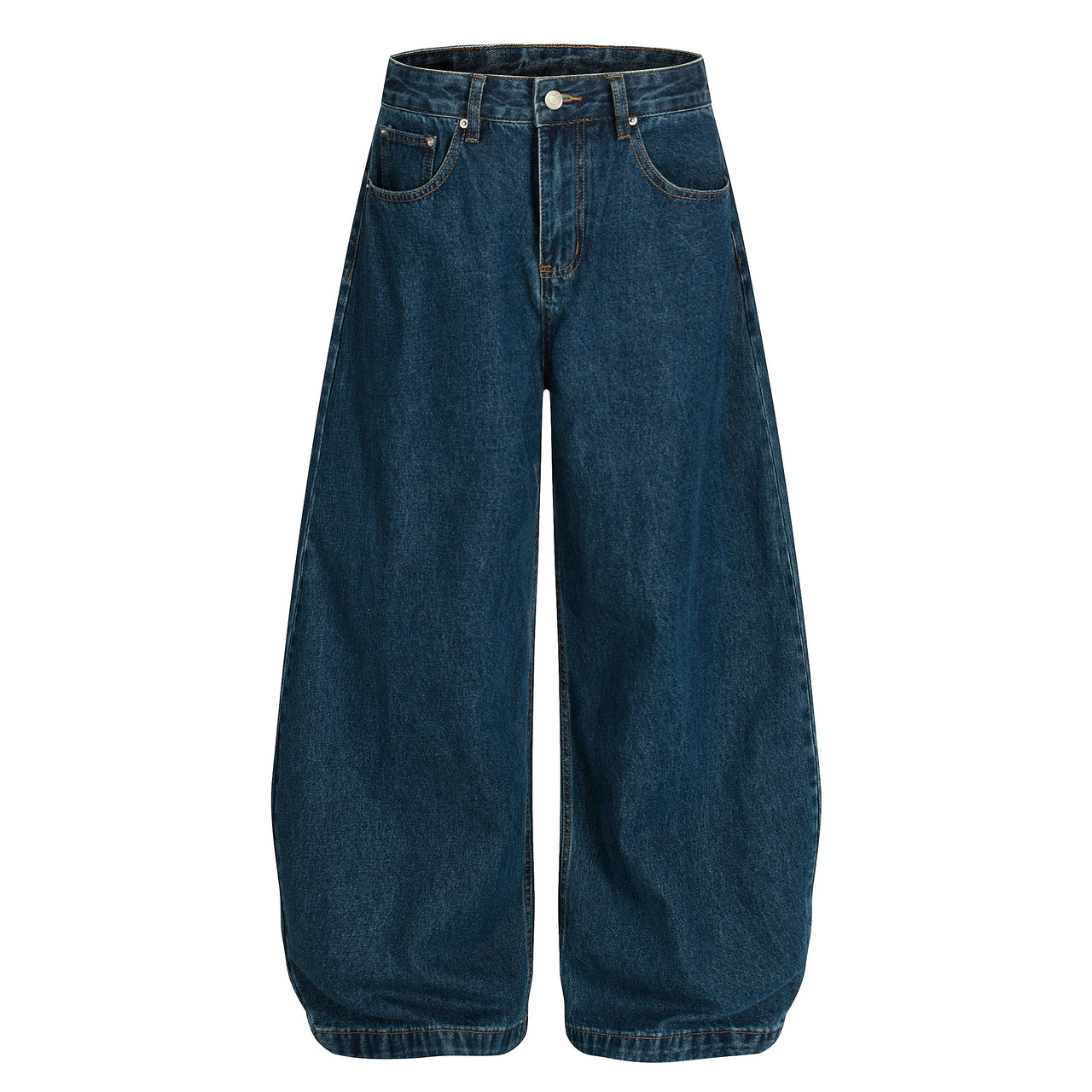 Omirad Deep Indigo Balloon Wide-Leg Jeans