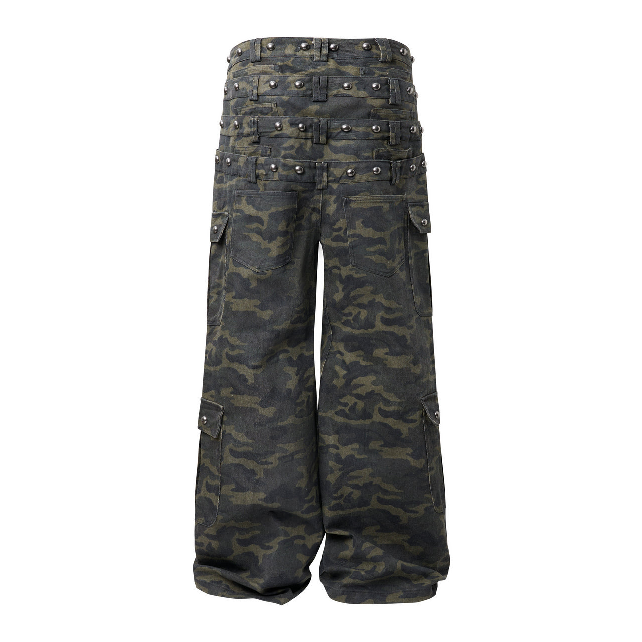 Omirad Camo Wide-Leg Cargo Pants