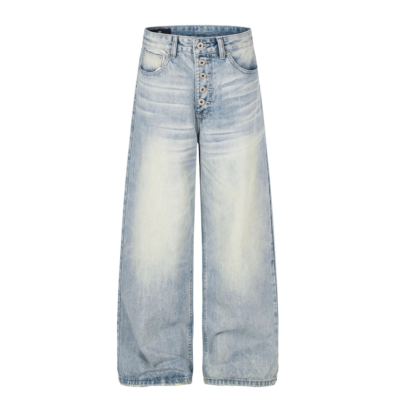 Omirad Vintage Washed Wide-Leg Jeans