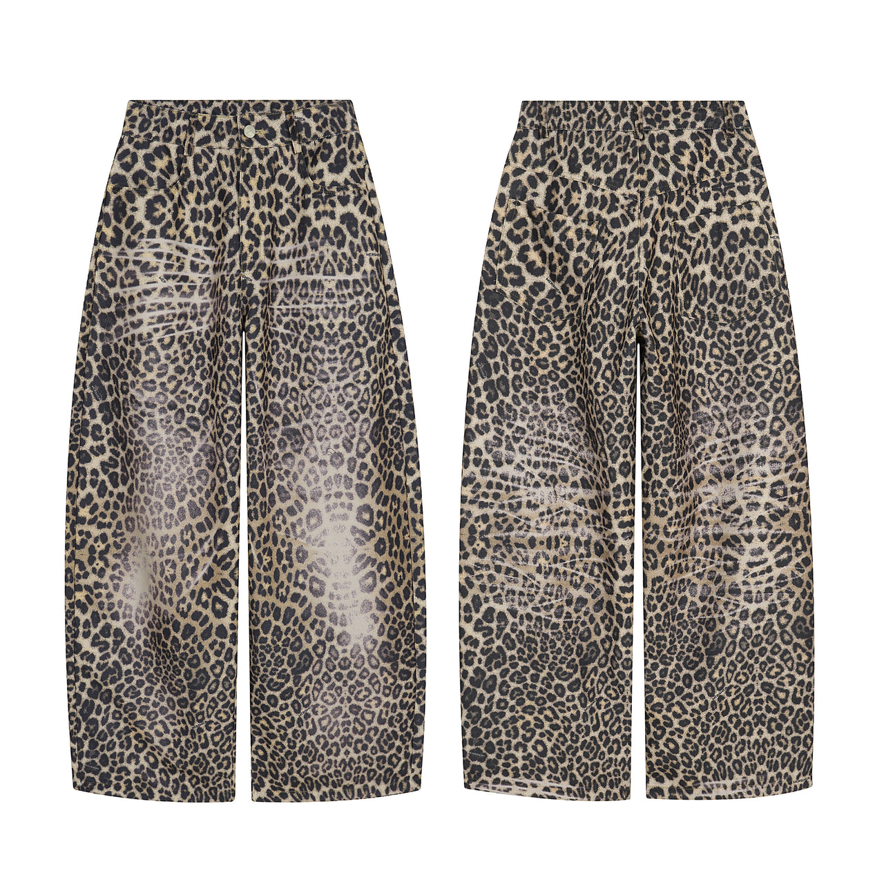 American Streetwear Leopard Print Casual Pants