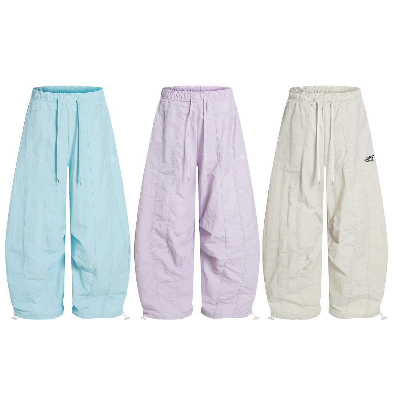 Omirad Pastel Nylon Stacked Pants