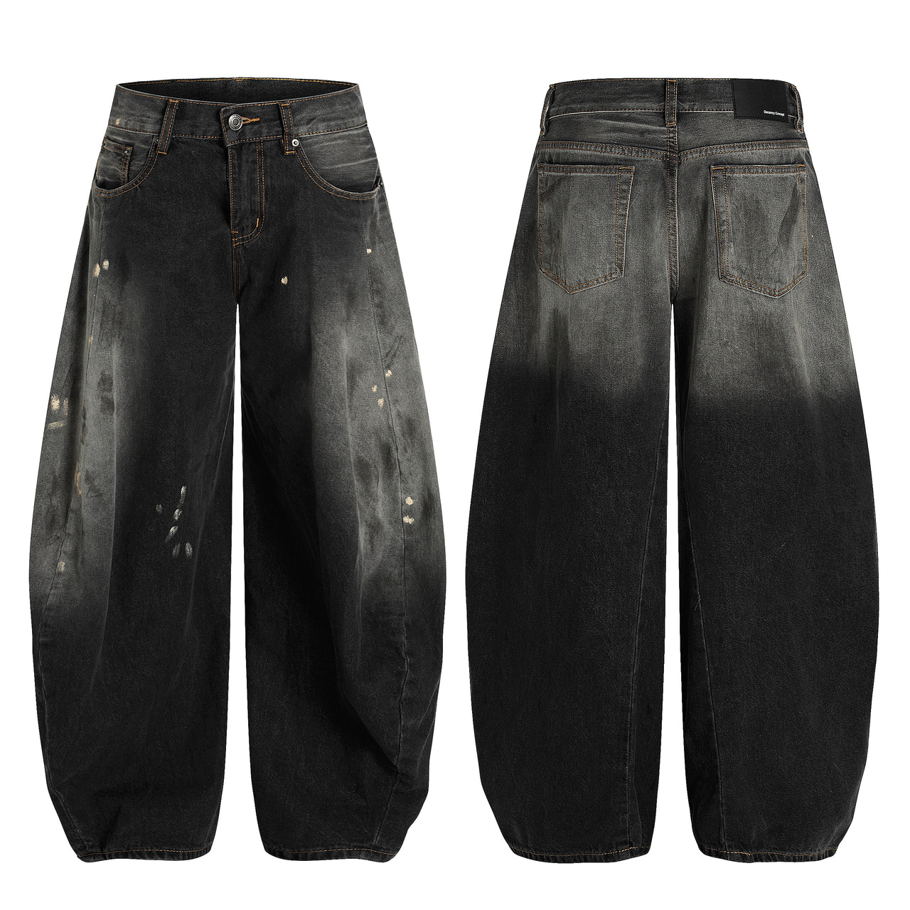 Omirad Vintage Wash Barrel Jeans
