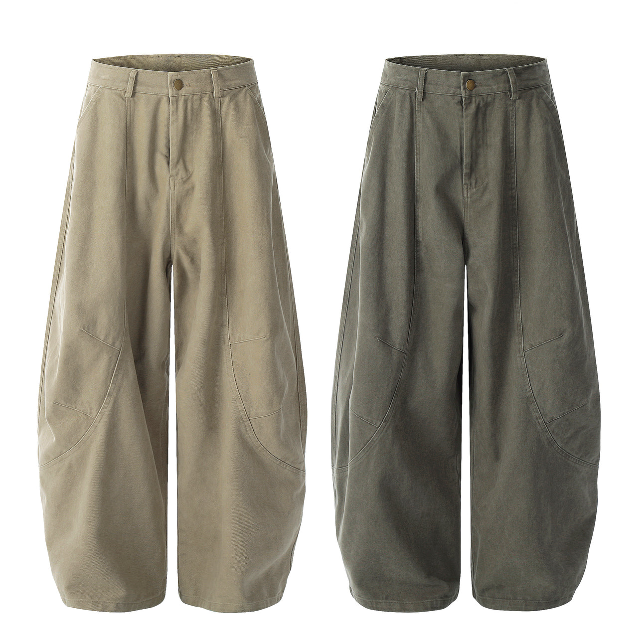 Omirad Vintage Arc-Pocket Balloon Pants