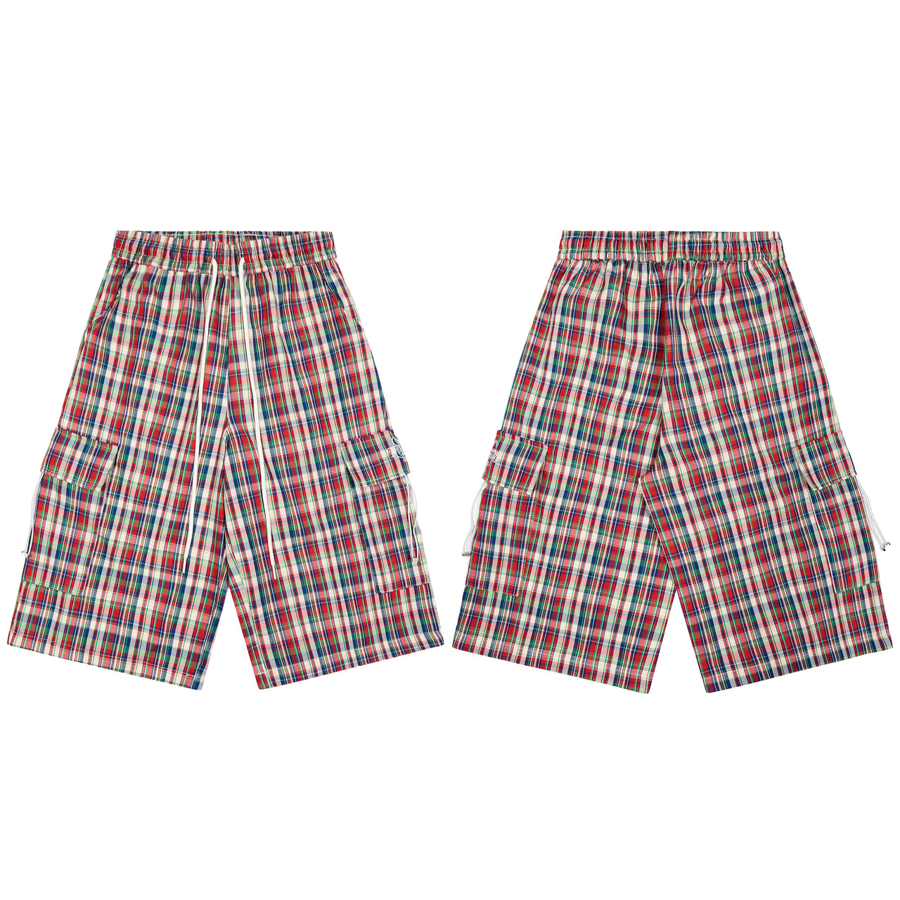 American Vintage Plaid Casual Shorts