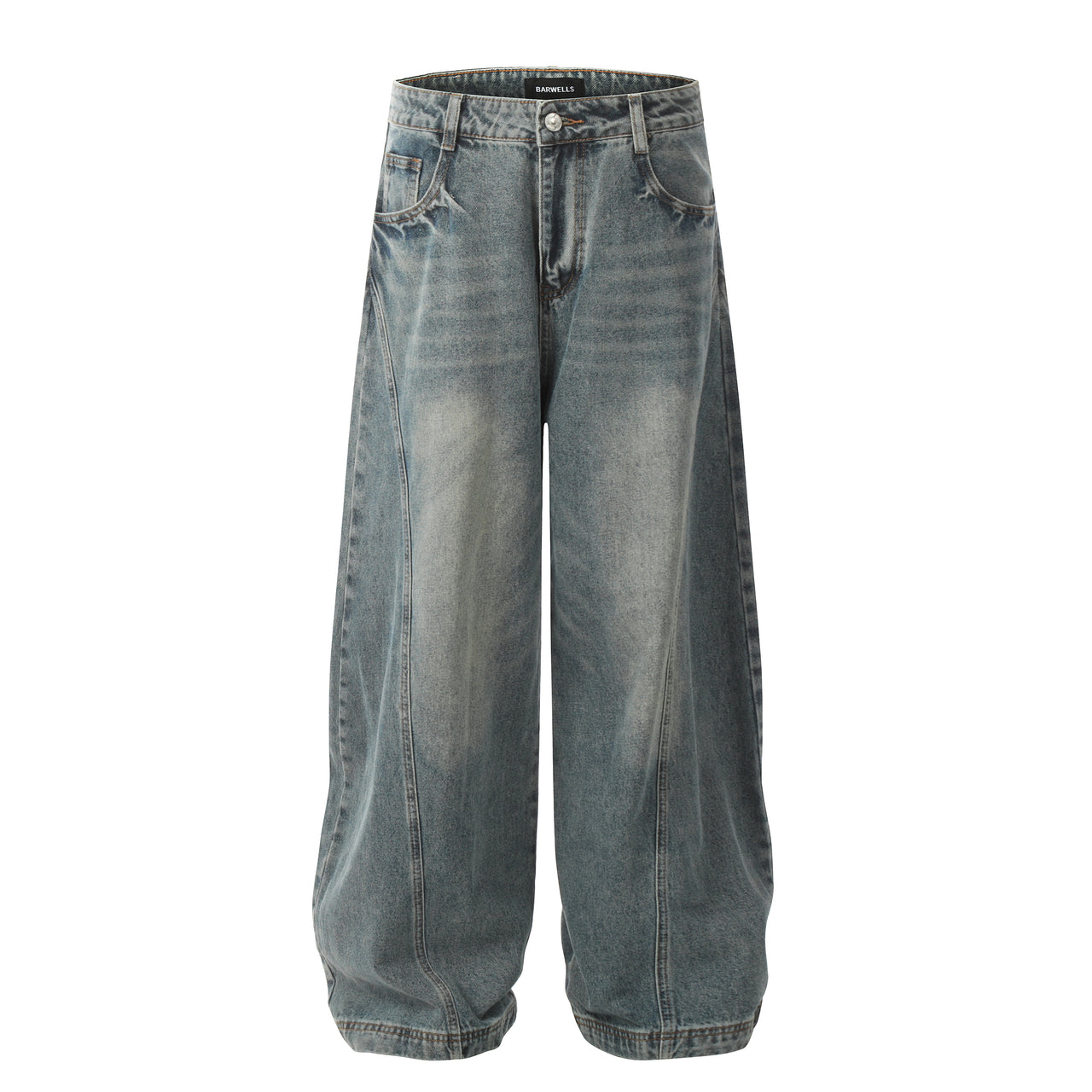 American Vintage Washed Curved Blade Jeans