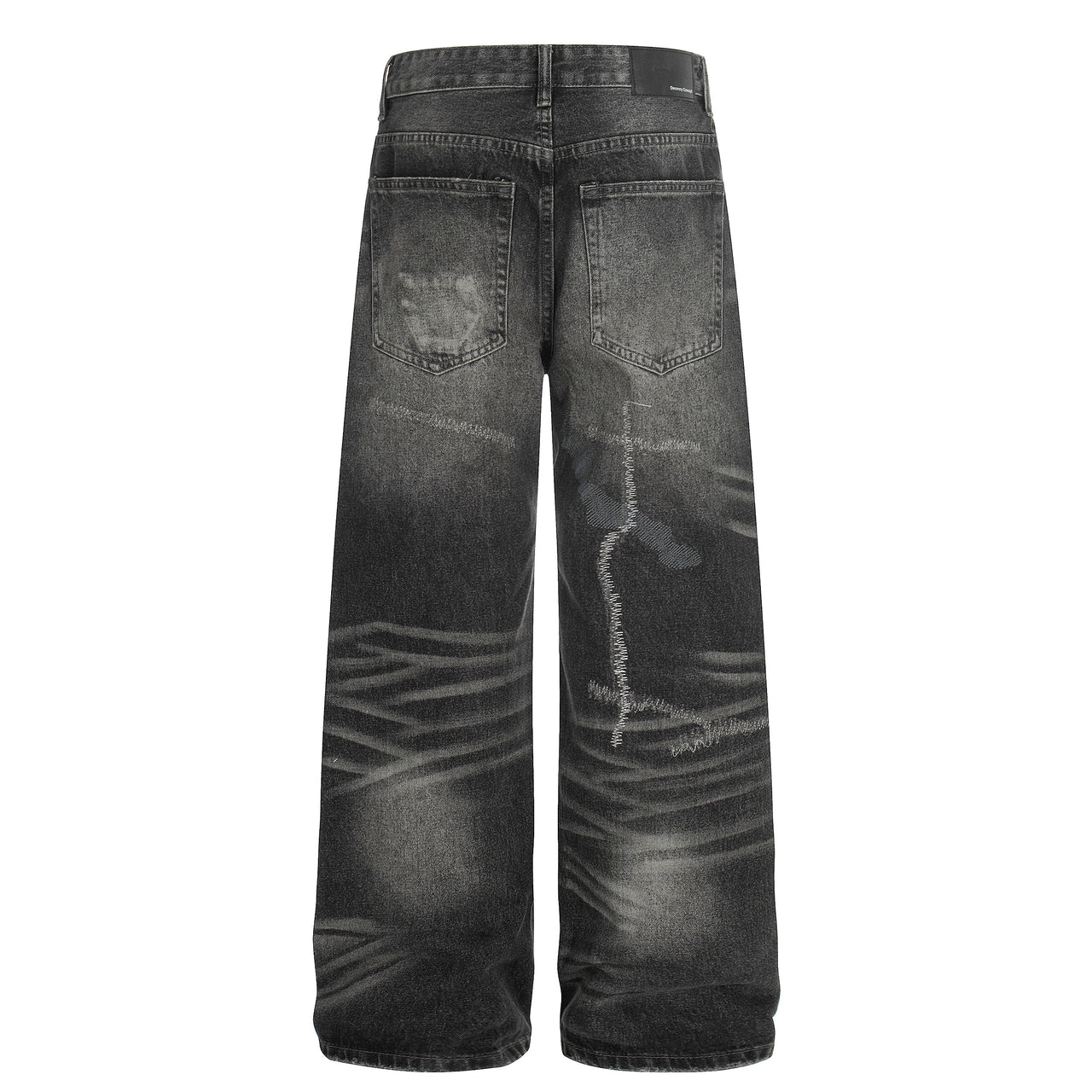 Omirad Washed Distressed Denim Pants