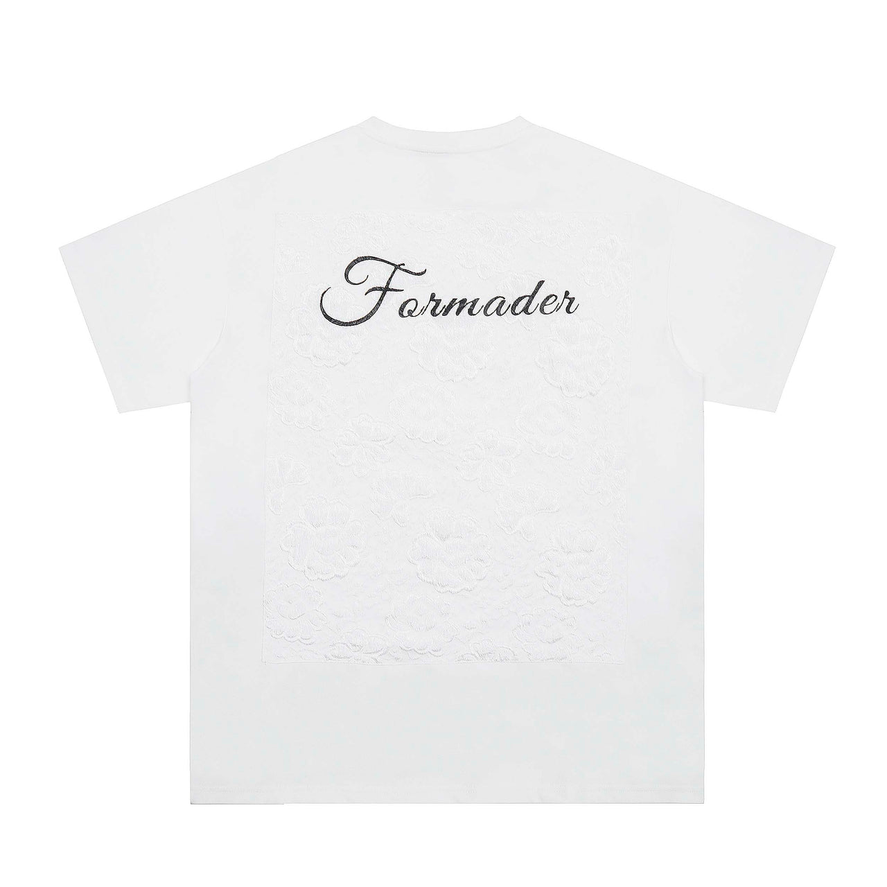 Textured Embroidered Short Sleeve Tee