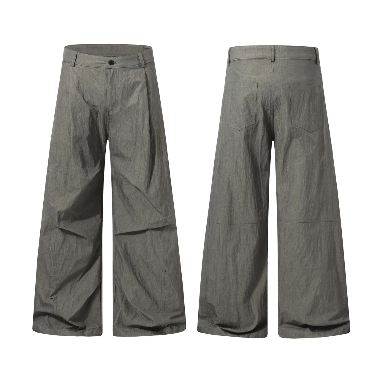 American Niche Wrinkled Design Casual Pants